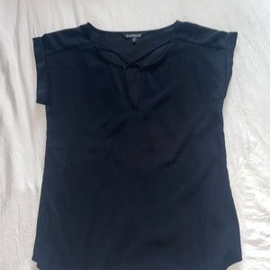 Express cross detail front blouse